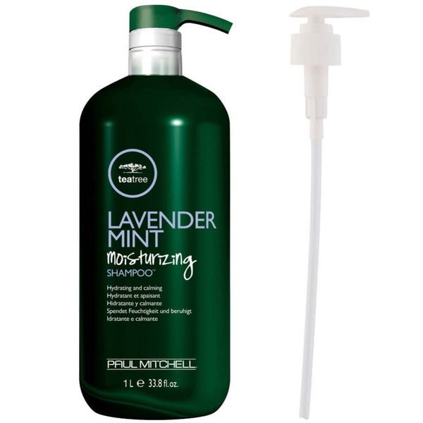 Paul Mitchell Lavender Mint Moisturising Shampoo (1000ml) With Pump (Bundle)