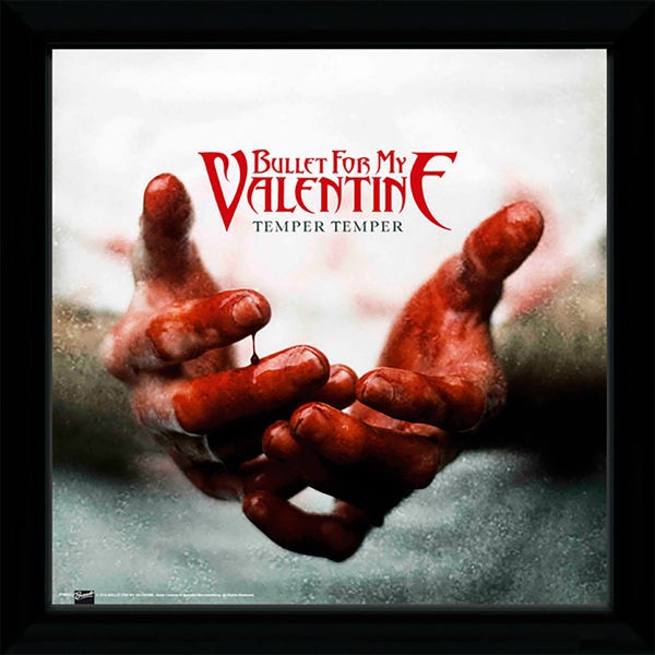 Bullet For My Valentine Temper - 12"" x 12"" Framed Album Prints