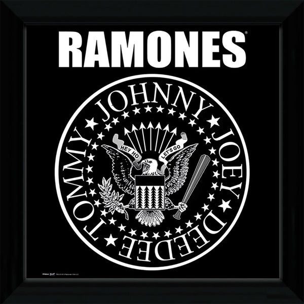 The Ramones Seal - 12"" x 12"" Framed Album Prints