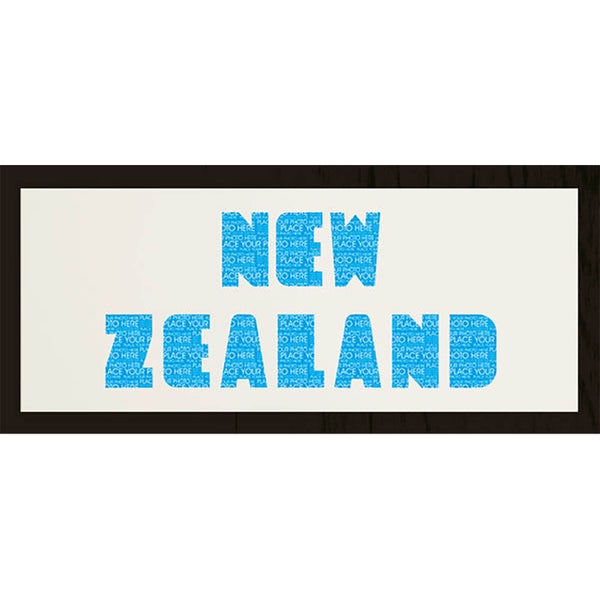 GB Cream Mount New Zealand Photo Font - Framed Mount - 12"" x 30"