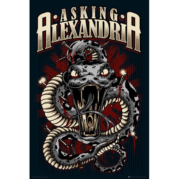 Asking Alexandria Snake - Maxi Poster - 61 x 91.5cm