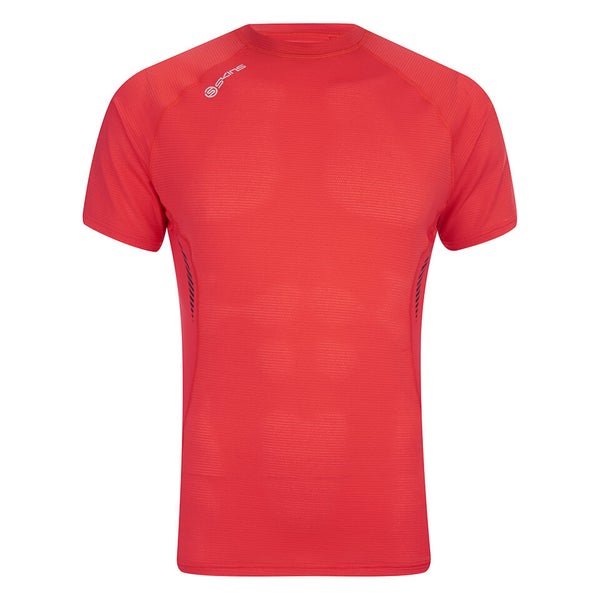 Skins Men's 360 Short Sleeve Tech Fierce Top - Red