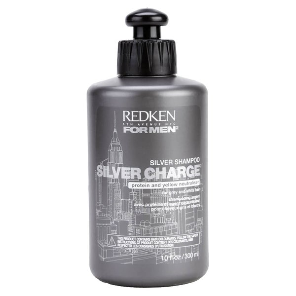 Redken For Men Silver Charge Shampoo (für ergrautes und blondiertes Haar) 300ml