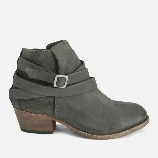 Hudson London Women's Horrigan Tie Around Leather Ankle Boots - Smoke