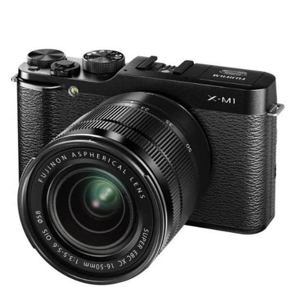 Fujifilm X-M1 Compact System Camera with 16-50mm IS Lens (HD 1080p, 16MP, Wi-Fi, 3 Inch LCD) - Black