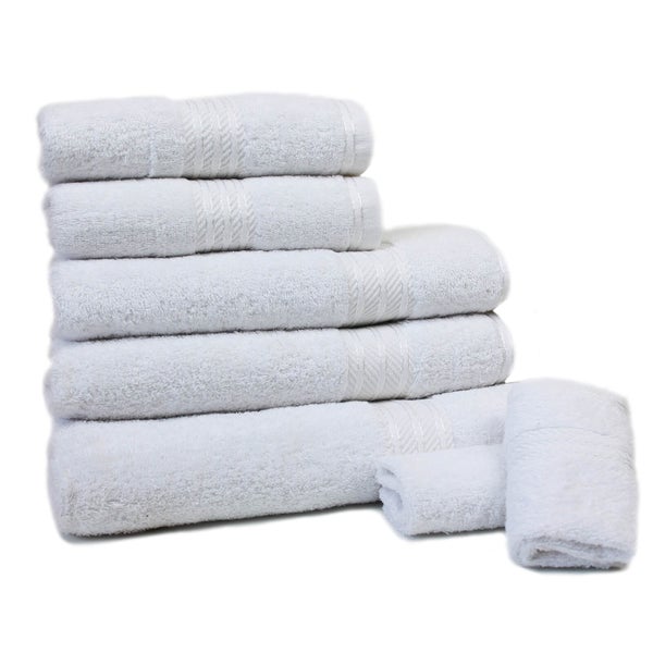 Restmor 100% Ägyptische Baumwolle 7 Stück Premium Handtuchset - Weiß