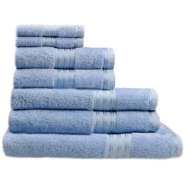 Restmor 100% Ägyptische Baumwolle 7 Stück Premium Handtuchset - Kobaltblau
