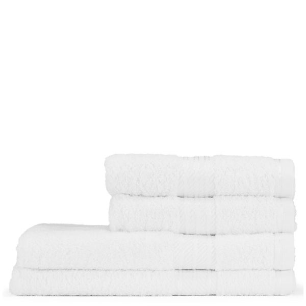 Restmor 100% Egyptian Cotton 4 Piece Supreme Towel Bale Set (500gsm) - White