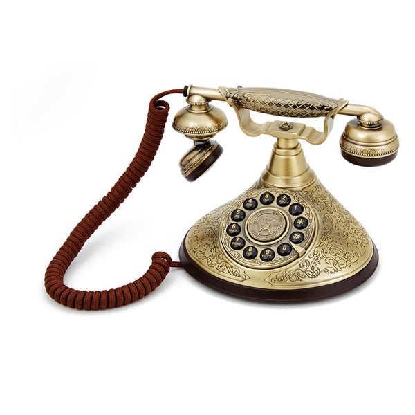 GPO Retro Duchess Telephone with Push Button Dial - Gold