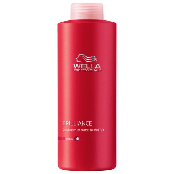 Wella Professionals Brilliance après-shampooing cheveux épais et colorés (1000ml)