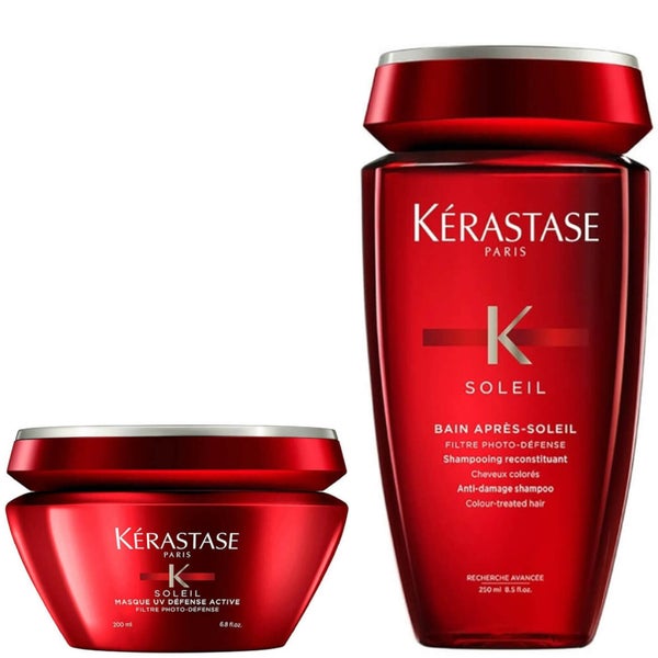 Kérastase Soleil Bain (250 ml) and Masque UV Defense (200 ml) zestaw: kąpiel i maska do włosów