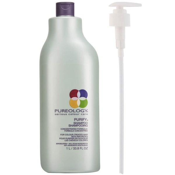 Pureology Purify -shampoo (1000ml) pumppupullossa