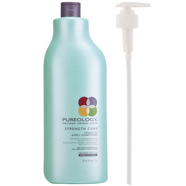 Pureology Strength Cure Conditioner (1000 ml) med pump