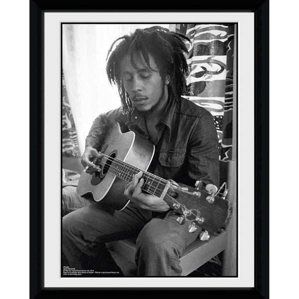 Bob Marley Guitar - 8x6 Framed Photographic