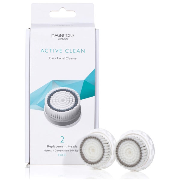 MAGNITONE London Active Clean Brush with Skin Kind Bristles (Set of 2)