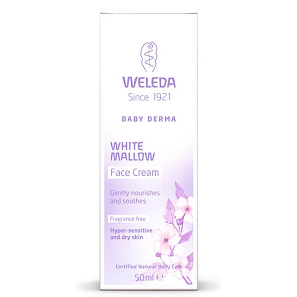 Crème pour le visage Weleda Baby Derma White Mallow Face Cream (50 ml)