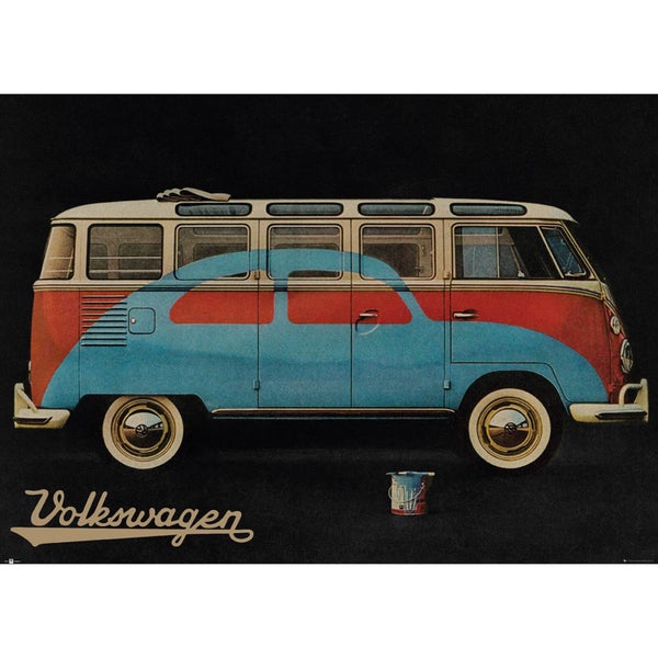 VW Camper Paint Advert - Giant Poster - 100 x 140cm