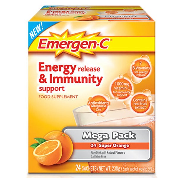 Emergen-C Orange Pack (Mega paquete de 24 raciones)