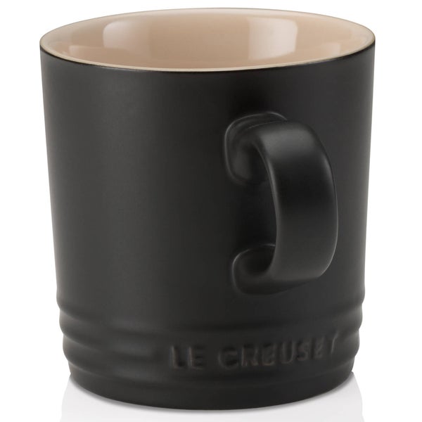 Le Creuset Stoneware Mug, 350ml - Satin Black