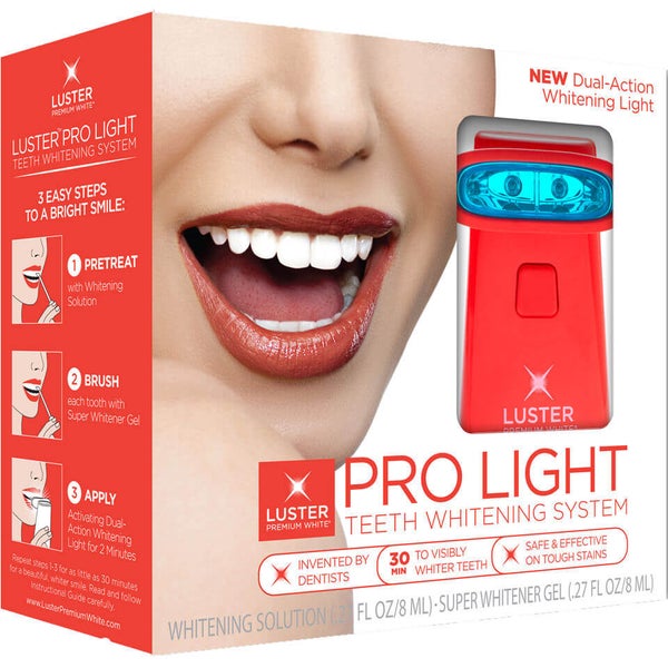 Sistema de Branqueamento dos Dentes Luster Pro Light Solução/Gel Branqueador - Luz de Dupla Ação (10 ml)