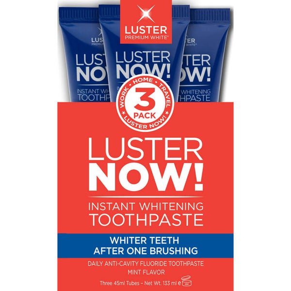 Luster Now Instant-Whitening Toothpaste - 3er-Pack (42g)