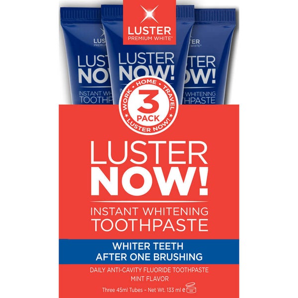 Luster Now Instant dentifricio sbiancante - 3 pezzi (42 g)