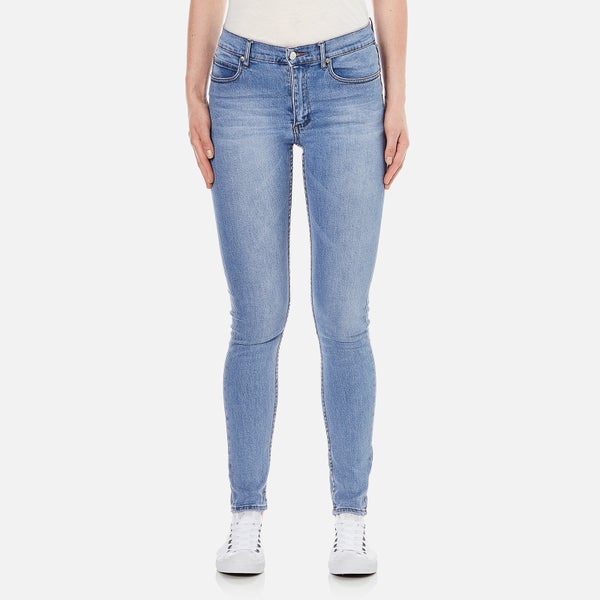 Cheap Monday Women's 'Second Skin' High Waisted Skinny Jeans - Stonewash Blue