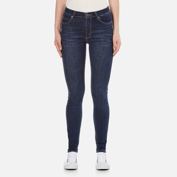 Cheap Monday Women's Second Skin High Waisted Skinny Jeans - Credit Dark Blue