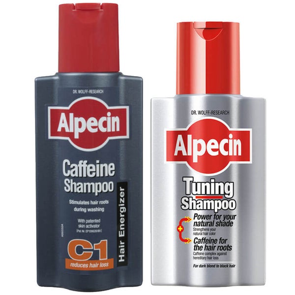 Alpecin-shampooduo: Tuning ja Caffeine Shampoo