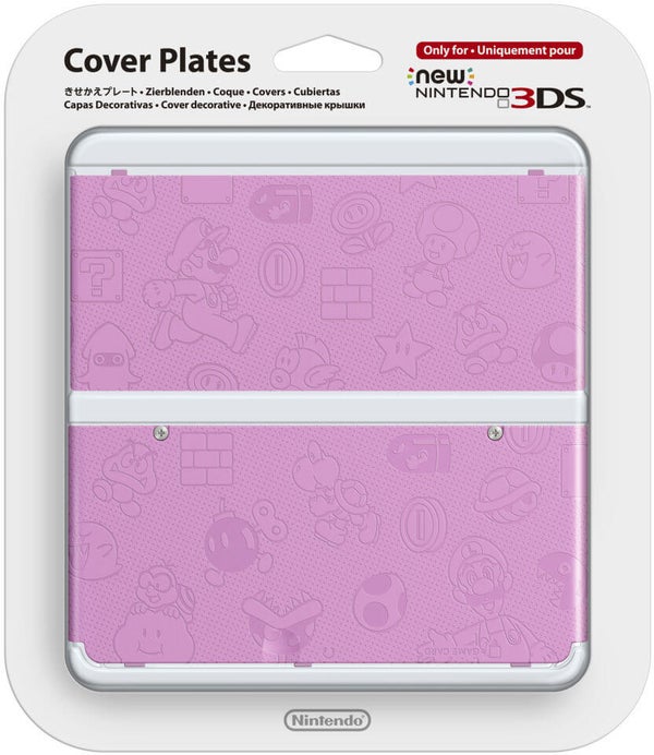 New 3DS Pink Super Mario Bros. Faceplate