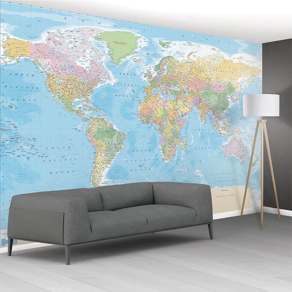 Mural Carte du Monde - 1 Wall