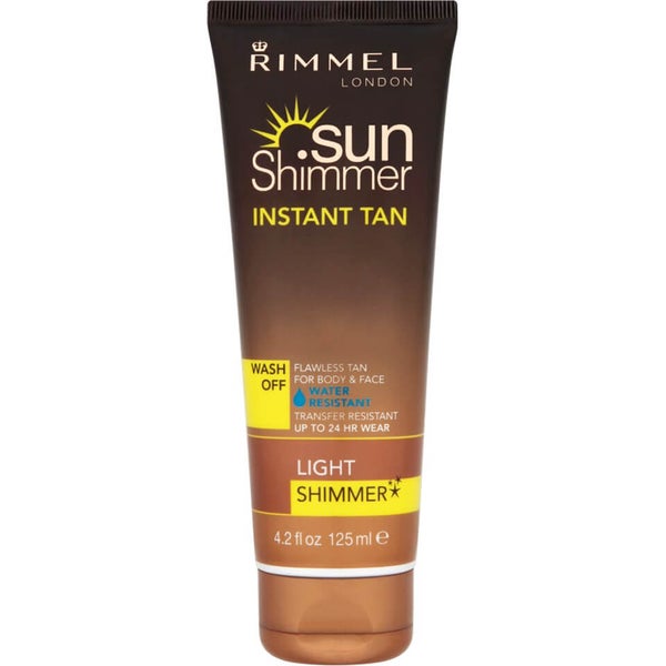 Rimmel Sunshimmer Water Resistant Wash Off Instant Tan - Shimmer (125 ml)