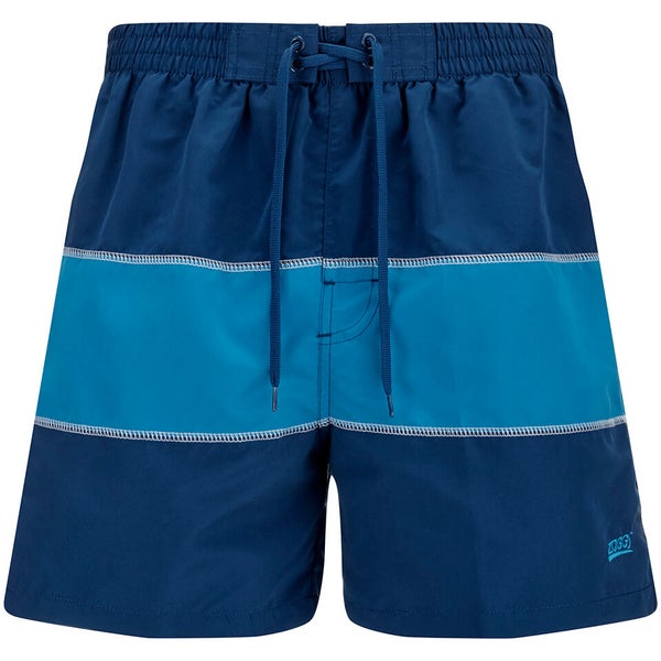 Zoggs Men's Water Check Woodgate 17 Inch Swim Shorts - Petrol Blue
