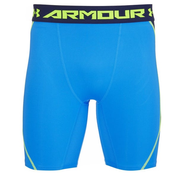 Under Armour Men's Armourvent Compression Training Shorts - Blue Jet/High-Vis Yellow
