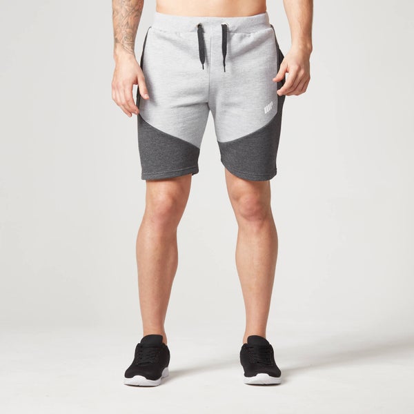 Чоловічі спортивні шорти Myprotein зі вставками - кольору "сірий меланж"