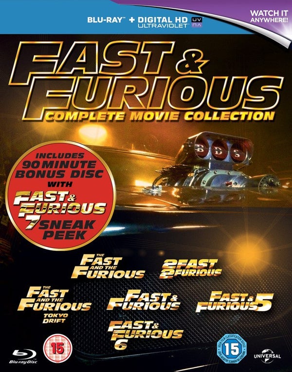 Fast & Furious 1-6 avec Sneak Peek 