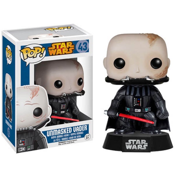 Star Wars Darth Vader Unmasked Pop! Vinyl Bobble head Figure