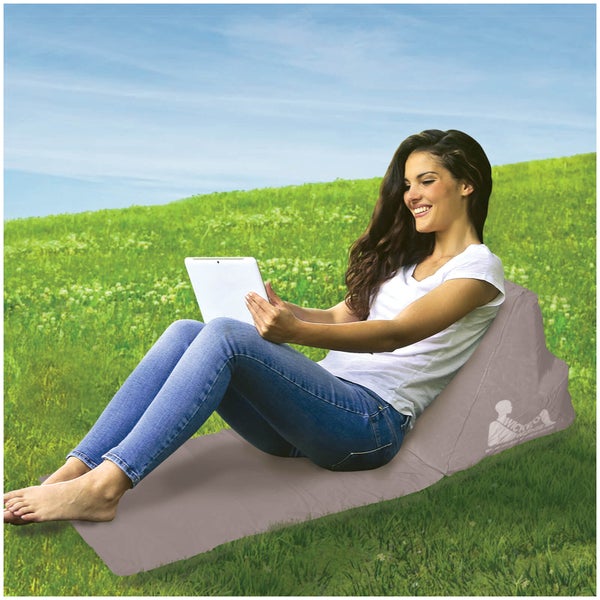 Escape Wicked Wedge Inflatable Lounger (Single) - Grey