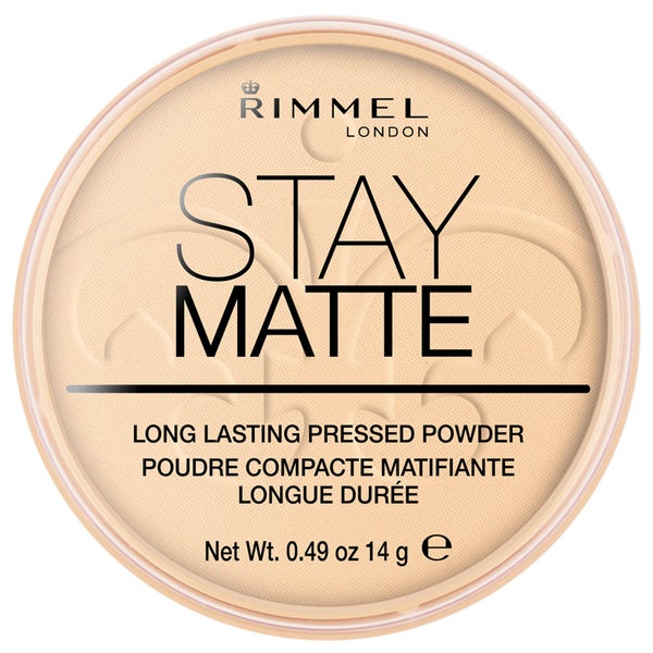بودرة Stay Matte المضغوطة من Rimmel - لون شفاف