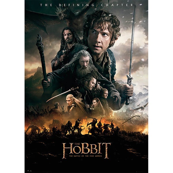 The Hobbit Battle of Five Armies Fire - Giant Poster - 100 x 140cm