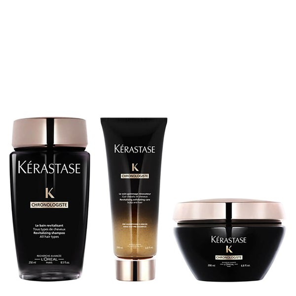 Kérastase Chronologiste Revitalizing Shampoo, Care Conditioner and Balm Treatment Trio