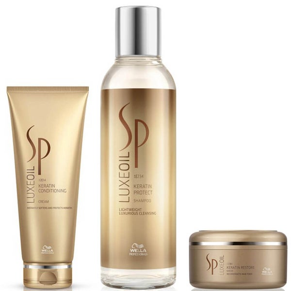 Wella SP Luxe Oil Keratin Shampoo, Conditioner and Mask