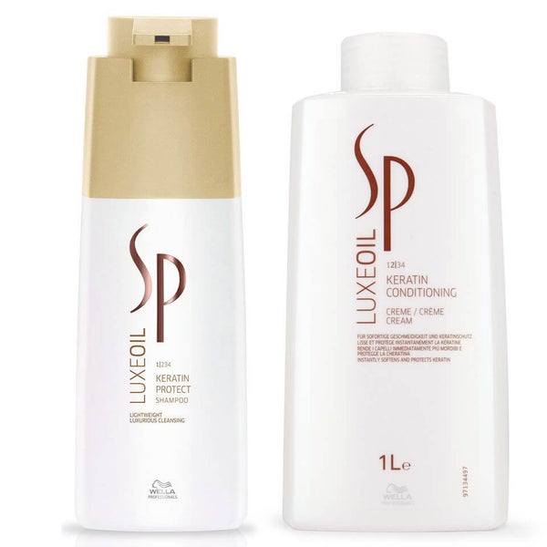Wella SP Luxe Oil Keratin Protect Shampoo and Conditioner (1000ml)