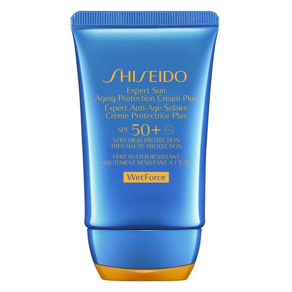 Shiseido Wet Force Expert Sun Anti-Agingschutzcreme Plus mit Lichtschutzfaktor SPF50+ (50 ml)