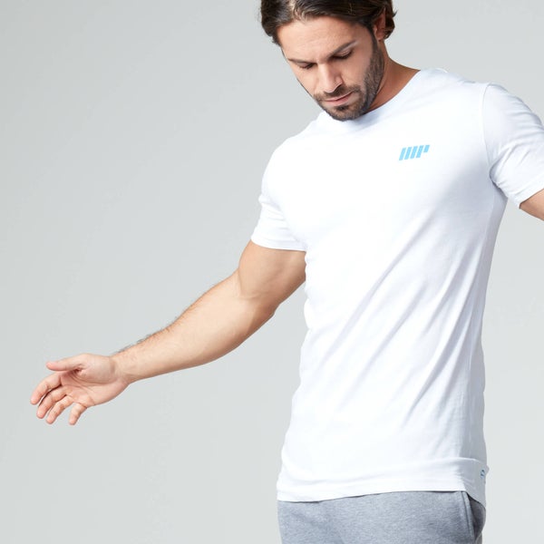 Myprotein Men's Longline Short Sleeve T-Shirt, White