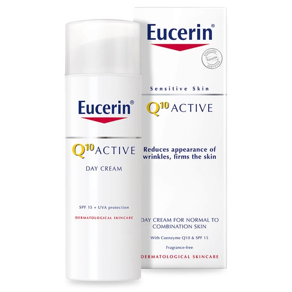 Krem przeciwzmarszczkowy na dzień do skóry wrażliwej Eucerin® Sensitive Skin Q10 Active SPF 15 (50 ml)