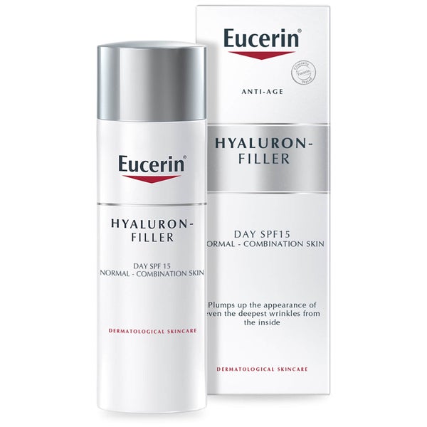 Eucerin® Anti-Age Hyaluron-Filler Day Cream for Normal to Combination Skin SPF15 + UVA Protection (50 ml)