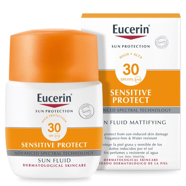Eucerin® Sun Protection Sun Fluid Mattifying Face SPF30 High -aurinkovoide kasvoille (50ml)