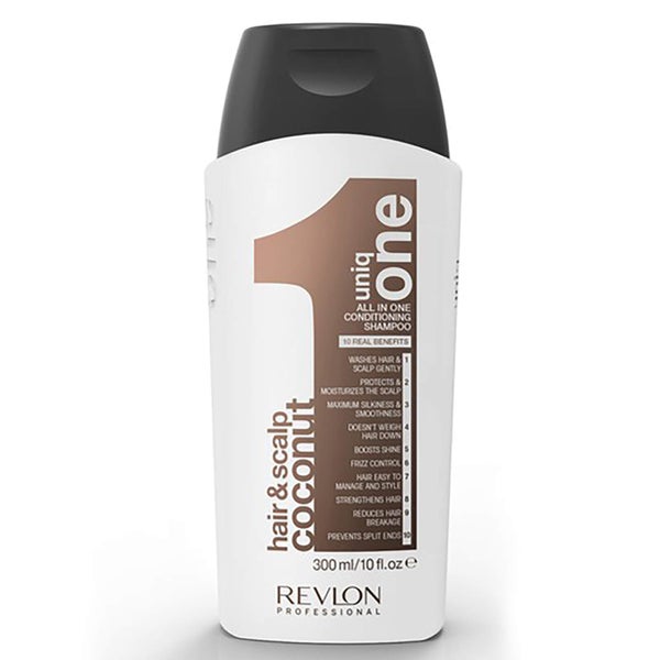 Shampoo Condicionar de Cabelo e Couro Cabeludo de Coco da Uniq One (300 ml)