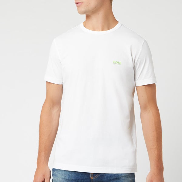 BOSS Men's Basic Crew Shoulder Logo T-Shirt - White